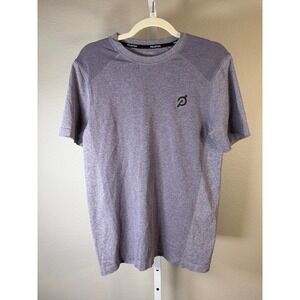 Peloton Women's Heathered Purple Seamless Short Sleeve Athletic Top Size S